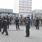 Polizeieinsatz bei der Fahrradttour der IG Freiräume auf der Prager Straße