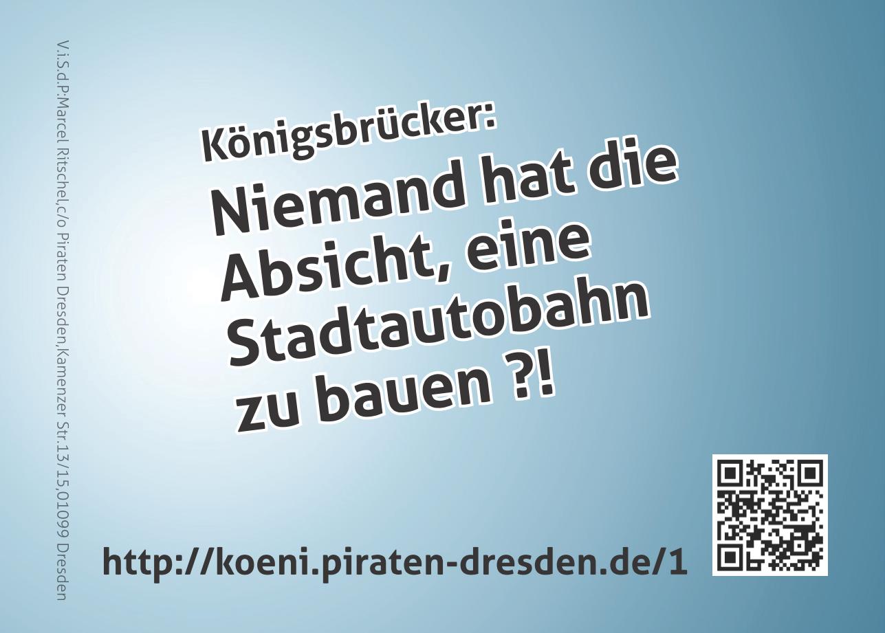 Niemand hat die Absicht, eine Stadtautobahn zu bauen ?!